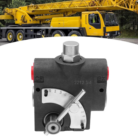 Hydraulic Adjustable Flow Control Valve 0 To 30 GPM, 3000 PSI, Heavy Duty Workhorse With Three Quarter Inch NPT Port for tractors