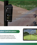 Hybrid Golf Launch Monitor For Ball Speed Club Speed Distance And Smash Factor Portable Bluetooth GPS Radar with app display