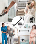 Built Tough Sixteen Inch Oil Rubbed Bronze Shower Grab Bar Wall Mounted Rustproof Stainless Steel Bathroom Safety Rail with Heavy Duty Grip.
