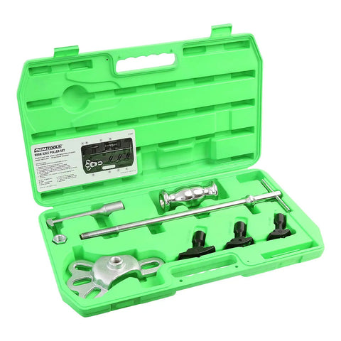 Heavy Duty Rear Axle Puller Set With A Tough Slide Hammer To Easily Yank Stubborn Bearings Off Flanged Axles On Cars And Trucks Helps You Fix Your Ride Fast Includes Adapter Kit And Carry Case