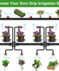 Eight Hole Adjustable Drip Irrigation Emitters With Anti Clogging Flow Control For Micro Drip Irrigation Systems Red Color 360 Degree Sprinklers For Your Garden Tubing Easy Flow Adjustment For Lawn And Plants set up on garden tubing system