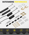 Chevy Silverado 1500 Rear Drum Brake Shoe Hardware Kit Fits 2008 To 2013 Models And GMC Sierra 1500 2008 To 2015 With 18K2089 H7365 1406 291243 Replacement Parts For Your Ride showing springs, pins, and washers