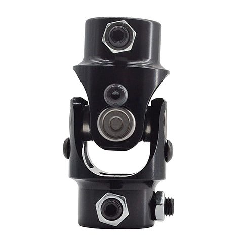Eleven Sixteenths To Thirty Six Spline Three Quarter Inch Heavy Duty Black Steering Universal Joint Shaft, Single U Joint