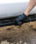 Screwball Detail Brush With Easy Hold Non Slip Rubber Grip For Safe Paint And Interior Cleaning Perfect For Grilles Emblems Trim And Tight Crevices Ultra Soft Bristles Includes Storage Stand Red used on vehicle trim