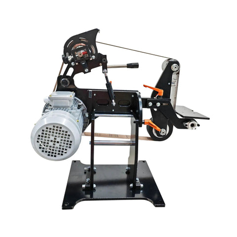 Shop Ready Variable Speed Belt Grinder And Sander Chassis with a powerful 220V motor and durable sanding belt.