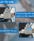 High Pressure Hydraulic Ball Valve One Quarter Inch NPT 7250 PSI 500 Bar Two Way Shut Off Installed