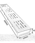 Heavy Duty Outdoor Trench Drainage Kit With Stainless Steel Grate And Polypropylene Channel Built To Last Weatherproof