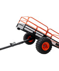 Heavy Duty Utility Trailer With 1500 Lb Load Capacity For Farm Hauling Lawn Mower And ATV UTV Towing Built From Solid Steel With All-Terrain Tires