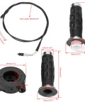 7-8 Inch Twist Grip Throttle Cable Kit For GY6 Scooters And Mini Bikes 50cc 80cc 125cc 150cc with grips and housing