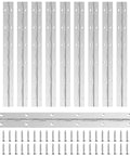 Top Shelf 12 Inch Stainless Steel Piano Hinges For Furniture With Smooth Operator Action And No Fuss Screw Installs Heavy Duty Continuous Door Hardware Built Like A Tank Total Shop Upgrade set with 12 hinges and screws.