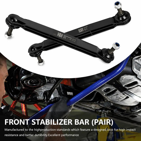 Beefed-Up Sway Bar Link Kit For Jeep Renegade 2015-2021 500X 2016-2019 And Compass 2017-2022 Front And Rear Stabilizer Replacement Links Replaces 68246496AA, PA-66 composite pair