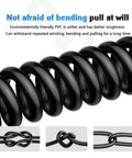 Heavy Duty 100 Ft Ev Charger Extension Cable With Ridiculous Flex Tpe Jacket And Heat Resistant Copper Wire For Super Smooth Level 1 And 2 Plug Charge Stations In All Types Of Weather Out There, showing flexible PVC material.