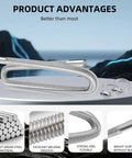 1 Inch Stainless Steel Exhaust Hose 59 Inch Flexible Exhaust Pipe With 2 Hose Clamps Heavy Duty Diesel Heater Exhaust Tubing