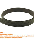 Duty Belt Inner Belt 1.5 Inch Loop Liner Tactical Under Belt Ranger Green Medium Fits Up To 2.25 Inch Belts displayed flat