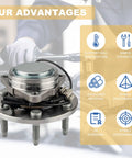 Pair Of Front Wheel Hub And Bearing Assemblies 515097 Direct Replacement For 2007 To 2014 2WD Vehicles displayed with advantages
