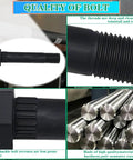 Heavy Duty Trailer Axle Equalizer And Shackle Kit For Double Eye Leaf Spring Suspension Tandem Axle Systems Supporting 3500 To 5200 Lbs Includes 14 Nylon Bushings 14 Bolts And 14 Nuts showcasing bolt quality and durability.