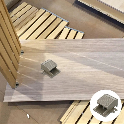 Heavy Duty Foot Pedal Pneumatic Switch With Beefed Up Metal Construction For Quick Hands Free Control In Workshops And Industrial Settings Easy To Install And Delivers Precise Reliable Air Valve Action. gray metal foot pedal valve on wood panel