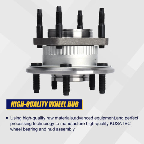 Rear Wheel Bearing And Hub Assembly Set Of 2 512302 For Jeep Commander 2006 2010 And Grand Cherokee 2005 2010 Rear With 5 Lug Bolts And ABS