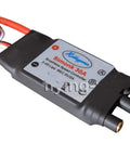 SimonK 30A Brushless ESC Speed Controller With BEC 2A for Multirotor Drones Quadcopters showing gold female plugs.