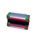 HGH25CA Linear Guideway Beefed Up For Heavy Load C With Light Preload Z0 Top Mount H Block in red and green
