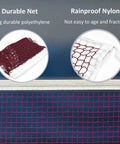 Replacement Badminton Net For Indoor And Outdoor Play 20 Feet By 2.5 Feet Durable Weather Resistant Mesh close-up view