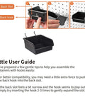 Step-by-step guide for installing 12 Pack Pegboard Bins And Cups Set For One Eighth And One Quarter Inch Pegboard Wall Organizer