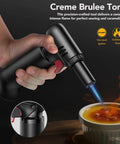 Butane Torch Lighter With Visible Fuel Window Refillable Soldering Torch With Adjustable Flame For Welding Resin Art and Industrial DIY Projects Easy One Handed Operation.