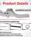Easy Off Aluminum Tarp Stop Upright Kit With Clevis Pins For Truckin Hauling, 6 Tarp Stops And 12 Pins, Heavy Duty Aluminum Tarp Clamps To Secure Waterproof Cloth, Quick Install For Safer Load Protection. aluminum tarp stop with clevis pin and mounting hardware