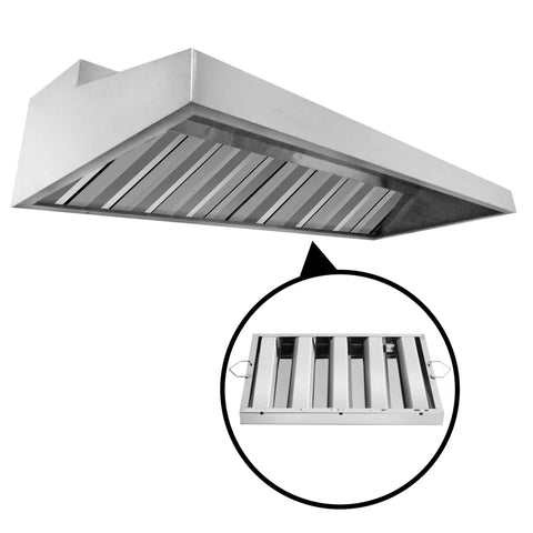 Beefy Pro Grade Hood Filter For Commercial Kitchens 20 Inch Wide 16 Inch High Stainless Steel 430 Welded Construction Set Of 6