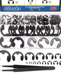 211 Piece E Clip Retaining Ring Set With 14 Sizes 65Mn Steel Heat Treated External Circlips With Tweezers For Gears Machinery