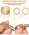 Using Dope Jewelry Making Kit With 1260 Jump Rings And Lobster Clasps for opening rings with ring tool and pliers