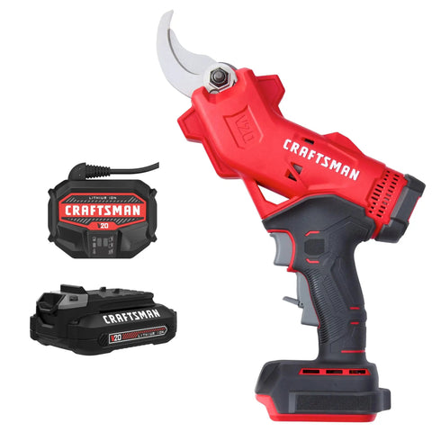 Cordless Electric Pruner With 2 Ah Battery And Charger Included For Heavy Duty Gardening, Cuts Wet Or Dry Wood Up To 1-1/4 Inches