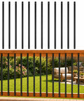 29.5 Inch Metal Deck Balusters 50 Pack Flat Spindles For Deck And Stair Railing Fits Composite Or Metal Rails Aluminum Balusters