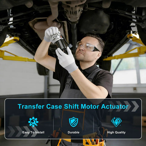 Hella Tough 4WD Transfer Case Motor Actuator Replaces YL5Z7G360AA Fits Ford Explorer Sport Trac Ranger EV 4.0L V6 installed by a mechanic.