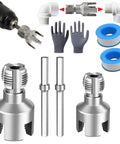 Drill Powered PVC Pipe Threading Kit 1/2 Inch And 3/4 Inch Internal And External Threads Rethread And Thread Cutting Tool Set