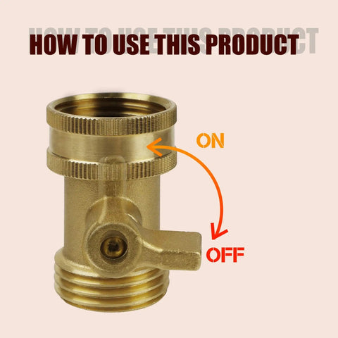 Three Quarter Inch Water Hose Shut Off Valve Two Pack Solid Brass Leak Free Ball Valve For Garden Hose Heavy Duty Durable Corrosion Proof Quick Shutoff For Easy Water Control on off brass valve