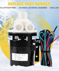 Water Pump Motor Assembly Replacement For Commercial Ice Machines Fits KM 320 KM 900 120V 60Hz 10 Watts 0.4 Amps PA0613