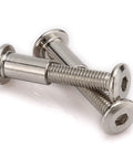 20 Pieces M6 Furniture Joint Connector Bolts And Cap Nut Kit For Cot Beds And Cribs With Hex Drive Socket Cap Screws 30mm Length