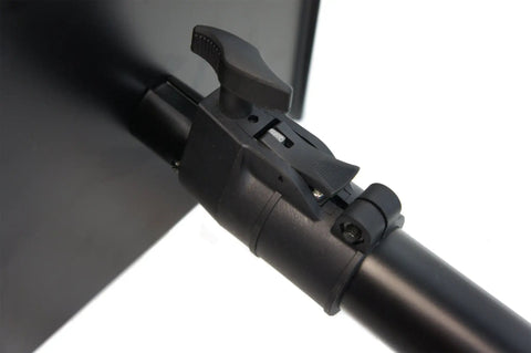 Close-up of adjustable clutch on Heavy Duty Tubular Steel Studio Monitor Speaker Stands Pair With Adjustable Height