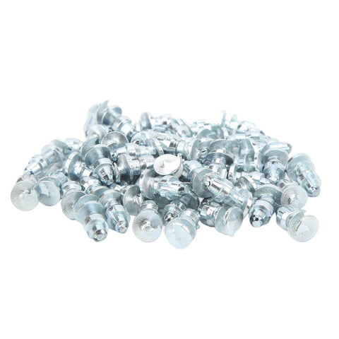 Tire Thread Studs Set With Tungsten Steel Screws 50 Piece Silver Finish Enhanced Traction Beefed Up Impact Design Ideal For Off Road Vehicles