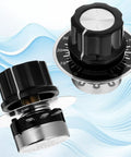 Two Pack 10K Potentiometer Single Turn Carbon Film Rotary Rheostat With A03 Knob for inverter speed regulation