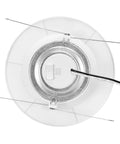 5 Inch And 6 Inch Retrofit LED PIR Motion Sensor Downlight, Super Bright 1300 Lumens, 14W, 5 CCT Color Temperatures, Indoor Outdoor Use, Motion Auto On For 30 Seconds After Detection, High CRI 80, Energy Efficient Lighting, rear view with springs