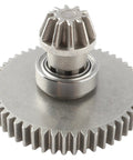 Pro Grade Powder Metallurgy Spur Gear With Pinion Set for 1/14 and 1/16 scale RC cars, visible close-up of gear teeth and pinion.