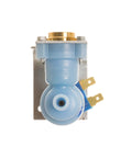 Replacement Water Inlet Valve For Dishwashers, Genuine OEM WD15X10003 Part, front view with brass connector