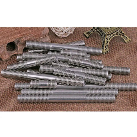 Top Shelf Stainless Steel M10x100Mm Double End Threaded Stud And Bolt Built To Go Hard On Heavy Duty Machinery And Custom Truck Mods For Serious Garage Crews