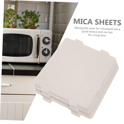 10 Pack Microwave Waveguide Mica Sheets Heat Resistant Insulation Covers Fireproof Shield For Kitchen Use Protect Your Microwave From Burning While You Cook next to retro microwave