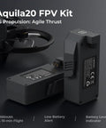 Aquila20 FPV Kit With Altitude Hold 2S Propulsion battery pack and drone motor for stable flight performance.