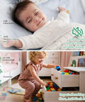 Top Shelf Undermount Drawer Slides 20 Inch Full Extension featuring soft close, used in a children's room with blocks.