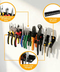 Wall Mount Hand Tool Organizer Rack For Workshop And Garage, Screwdriver And Pliers Holder, storing pliers on wall