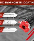 Heavy Duty Trailer Ramp Door Spring Kit TSAP780 For 7Ft Enclosed Cargo Trailers, 80 Lb Torsion Spring Assembly with electrophoretic coating and red cable drum